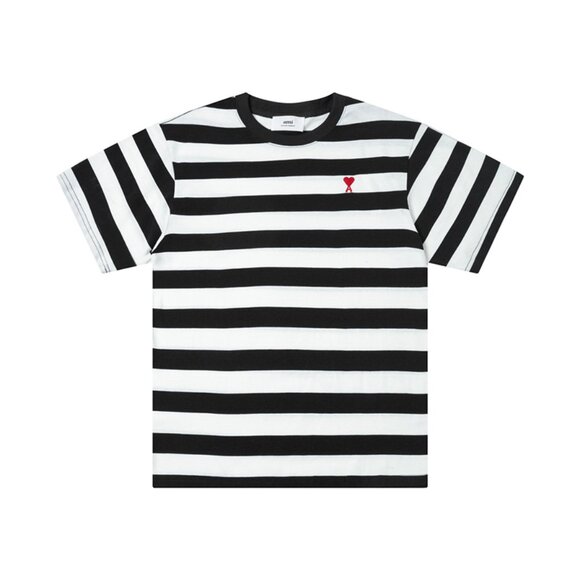 Ami De Coeur Cotton T-Shirt In Striped Print - Picture 7 of 8